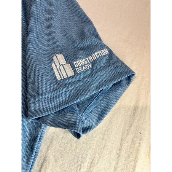 Travis Mathew Polo Shirt Mens L Blue Short Sleeve - Picture 4 of 7